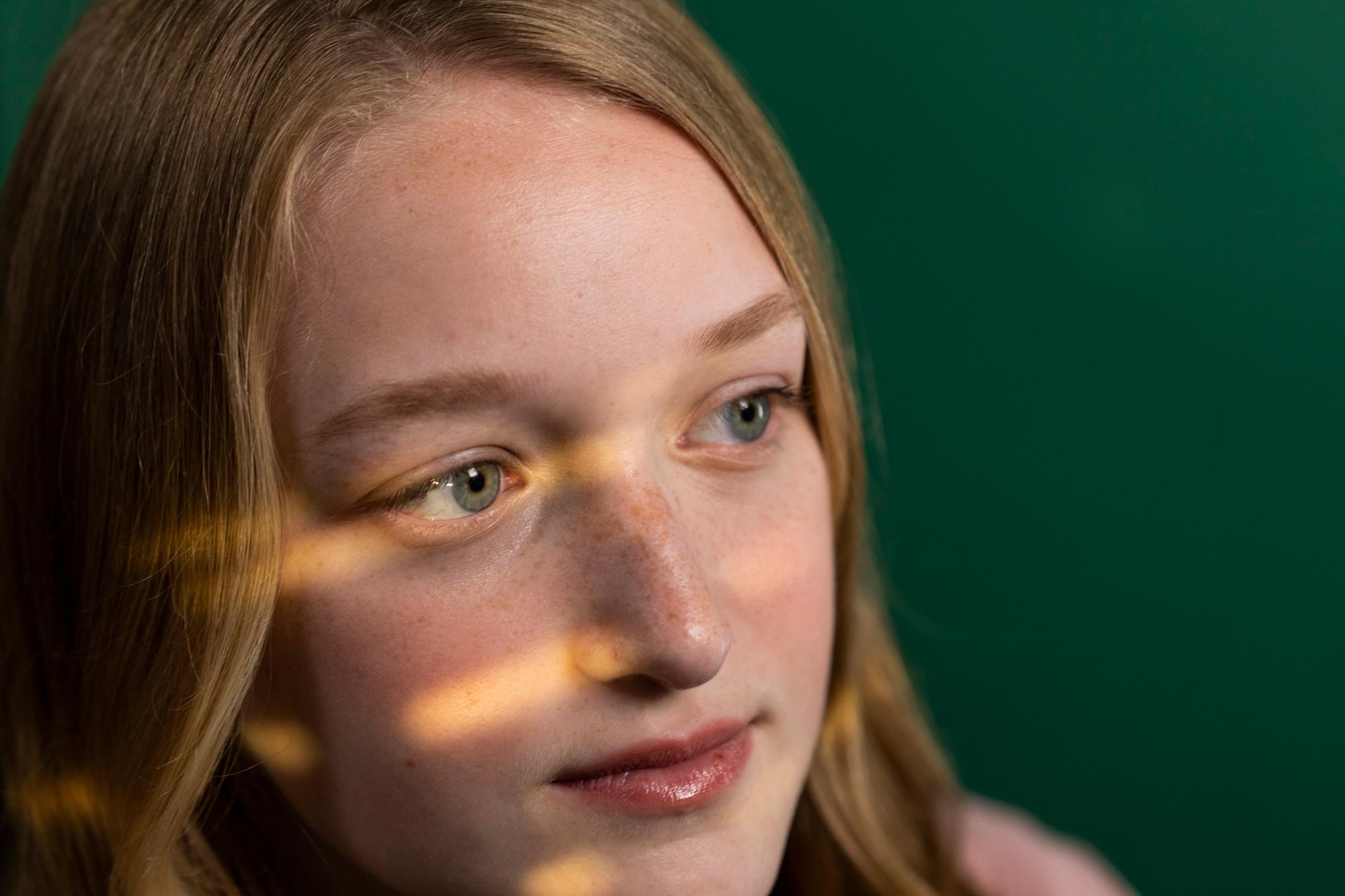 Girl gazing into the distance