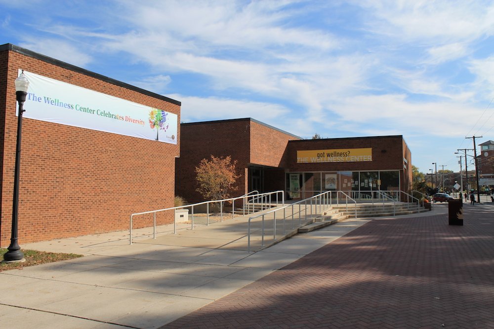 An outside photo of the wellness center